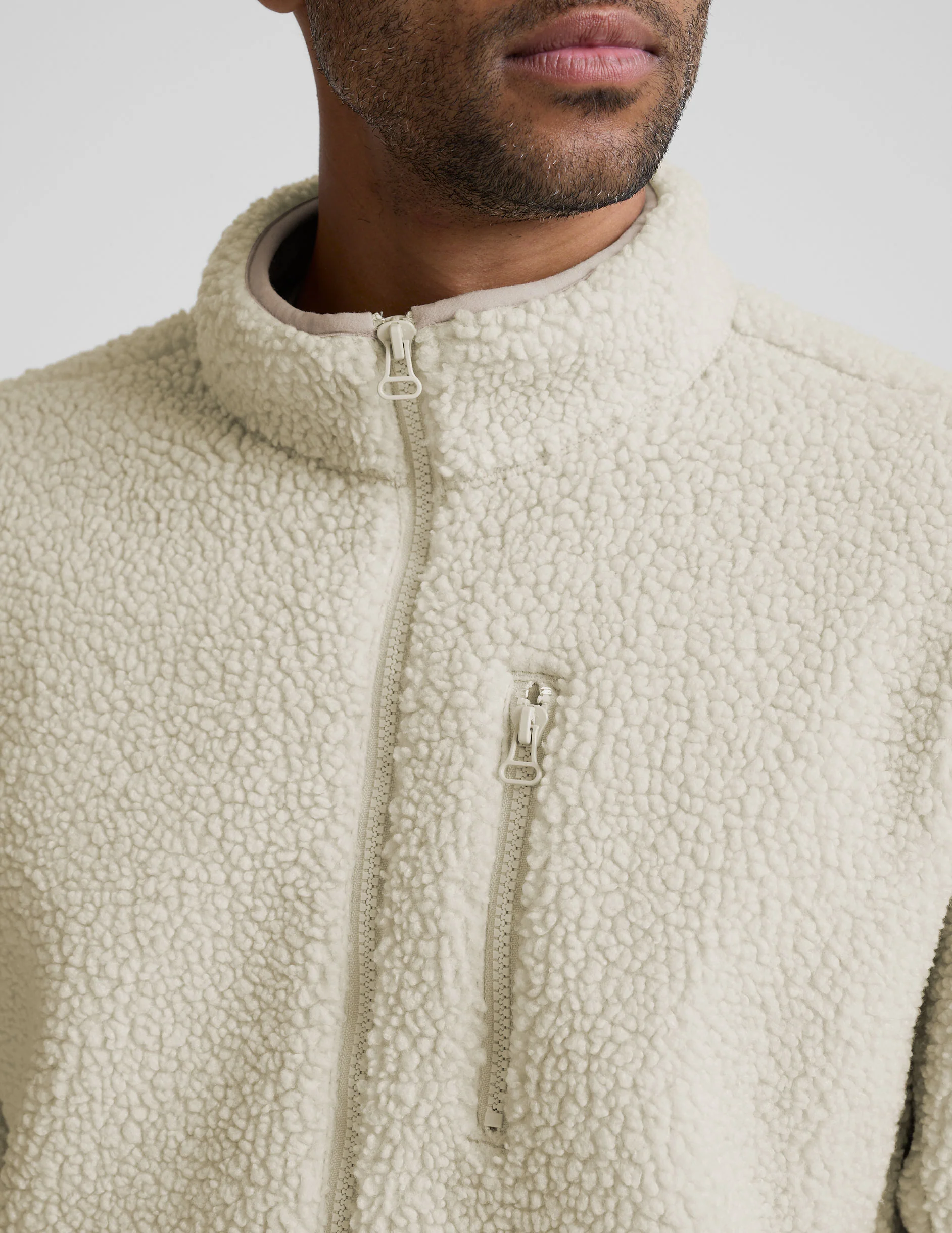 Boucle Fleece Men's Zip Jacket - Image 4