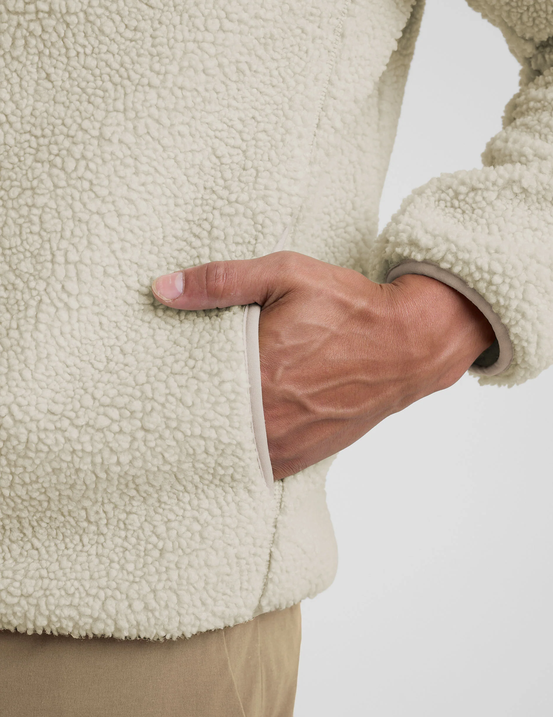 Boucle Fleece Men's Zip Jacket - Image 5