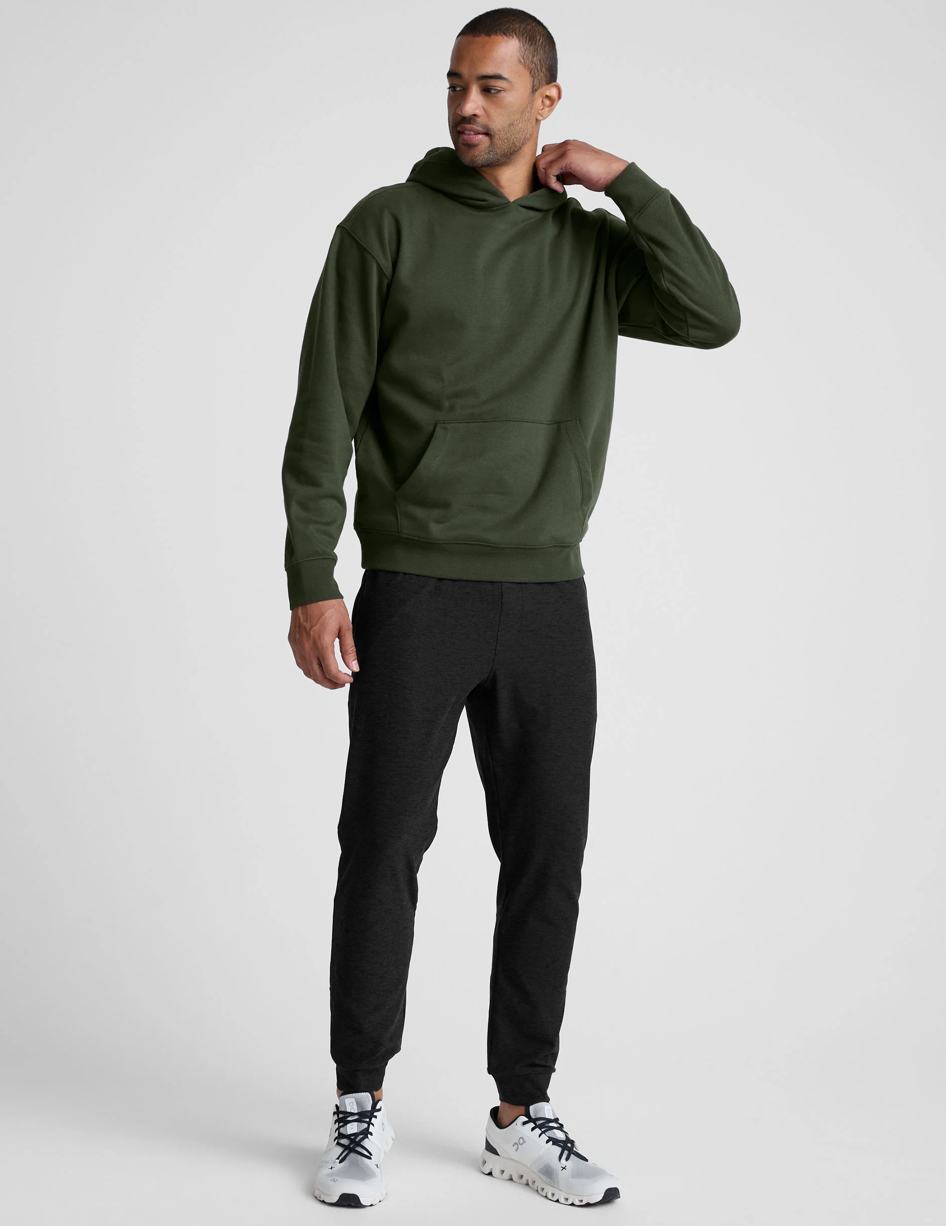 LuxeFleece Classic Men's Hoodie - Image 8