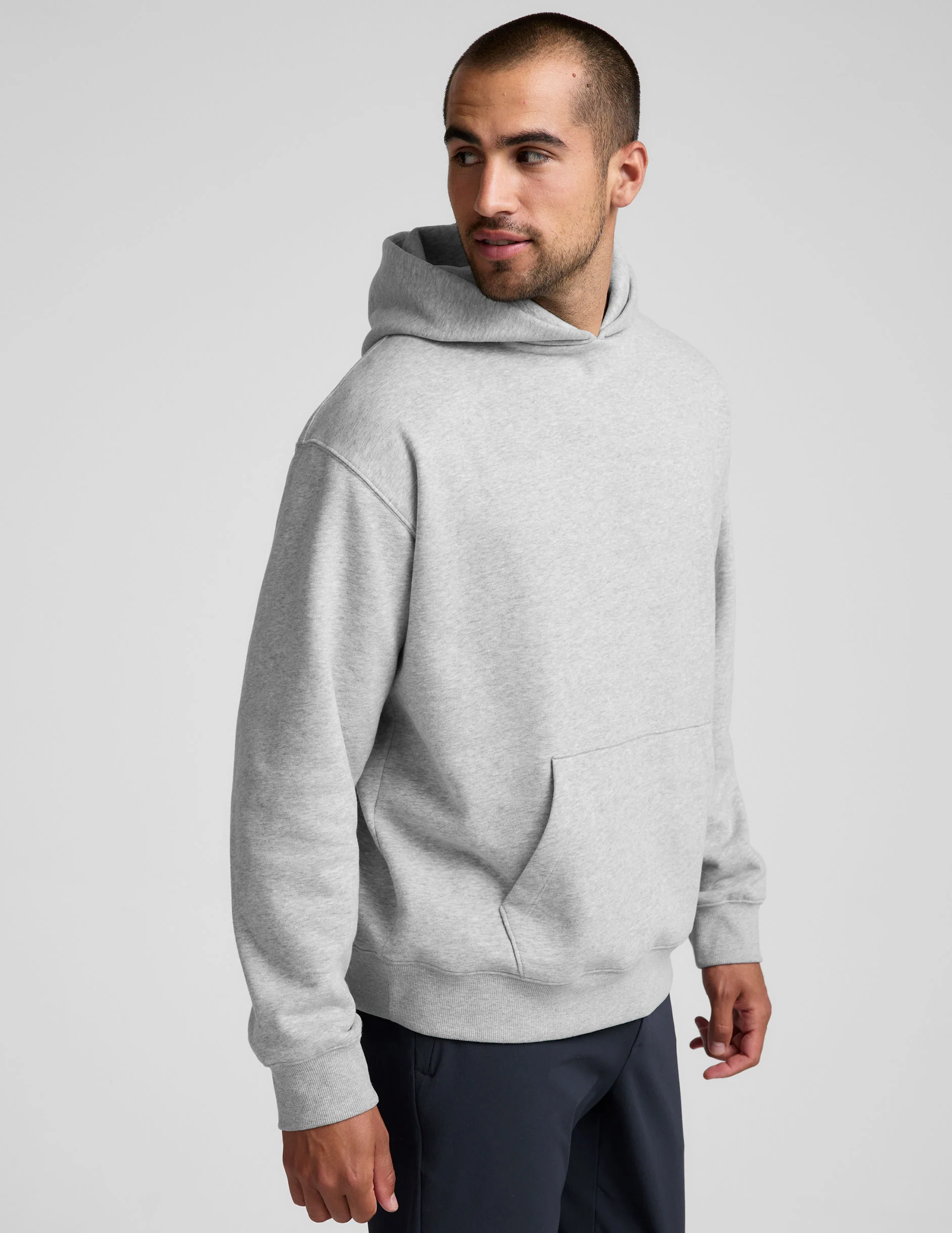LuxeFleece Classic Men's Hoodie - Image 3