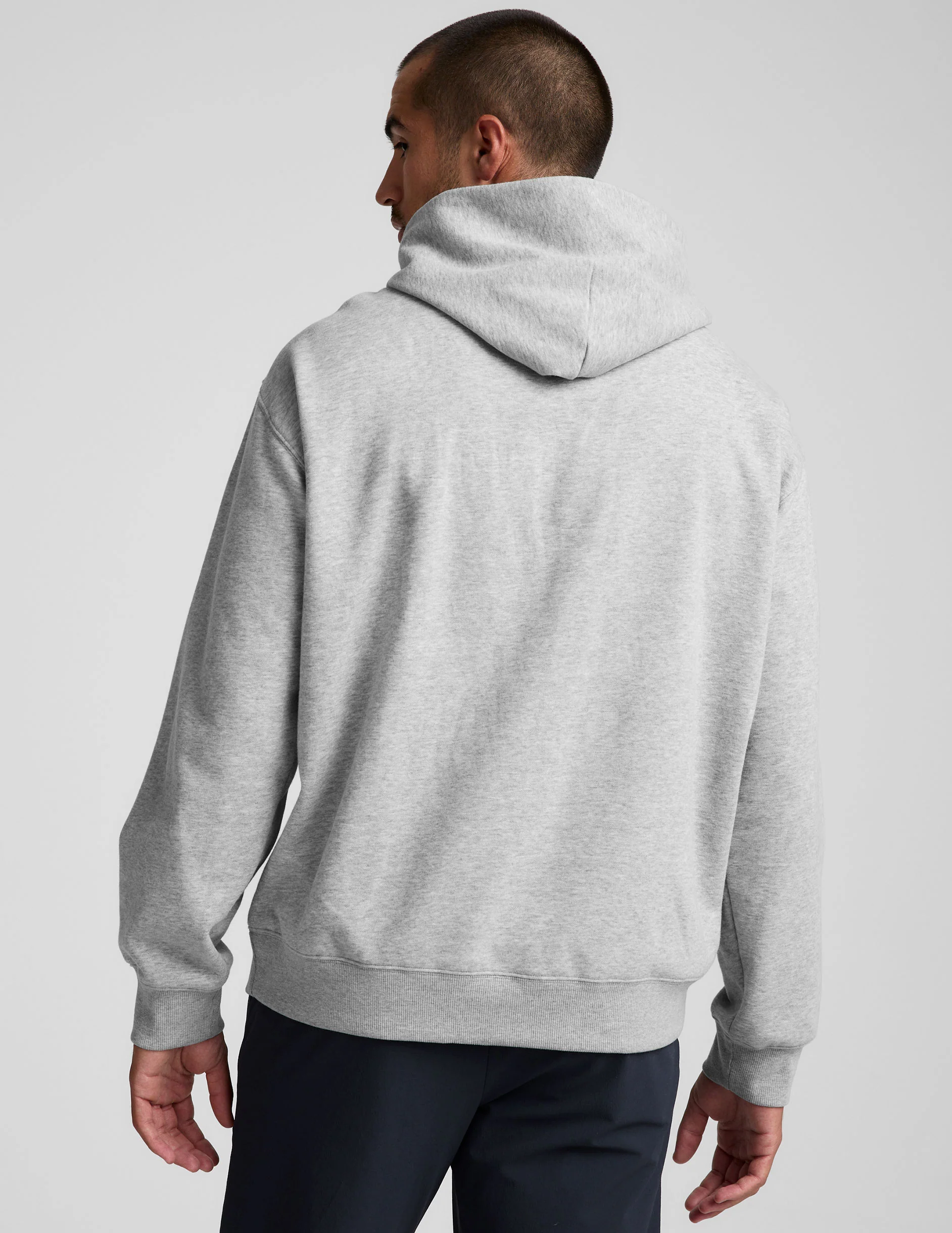 LuxeFleece Classic Men's Hoodie - Image 4