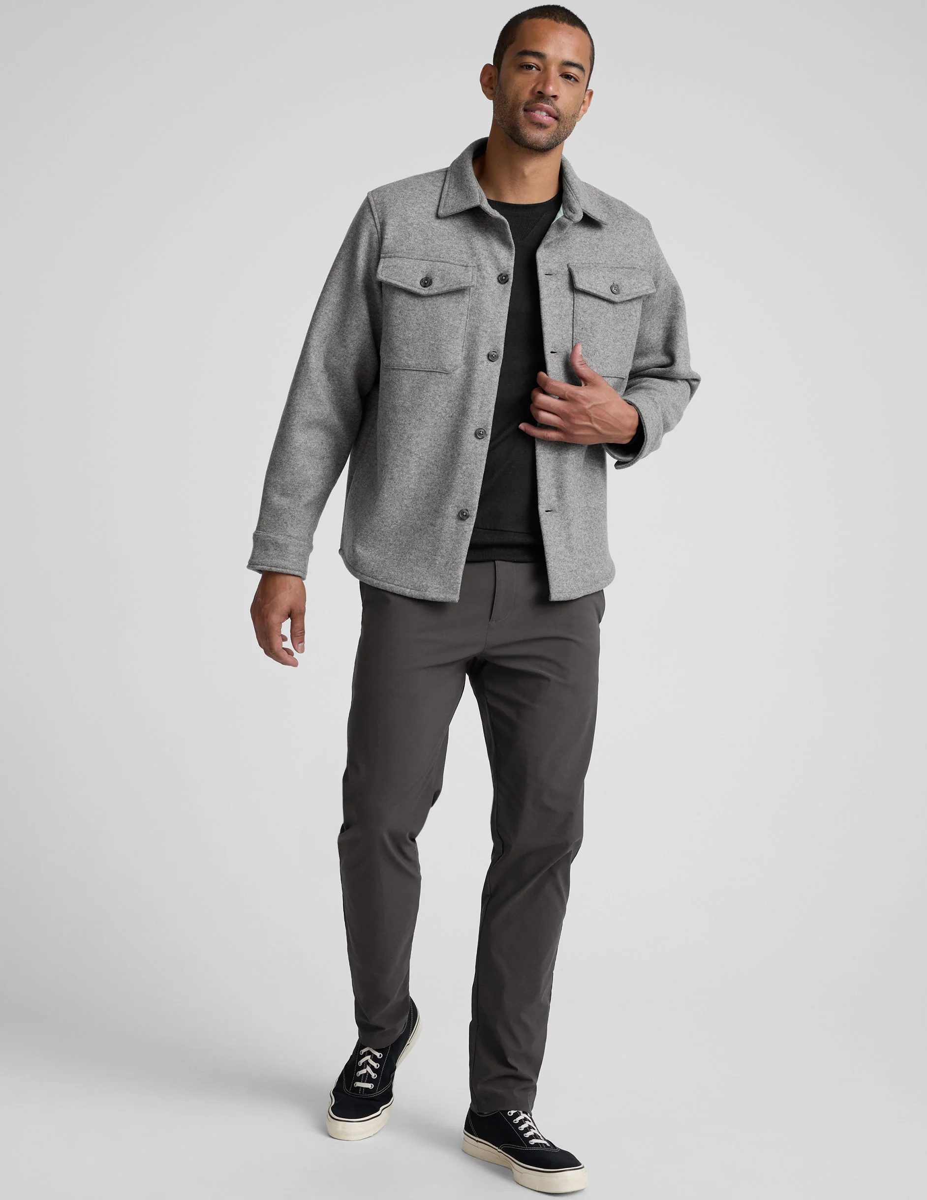 Day to Night Wool Men's Shirt Jacket - Image 6