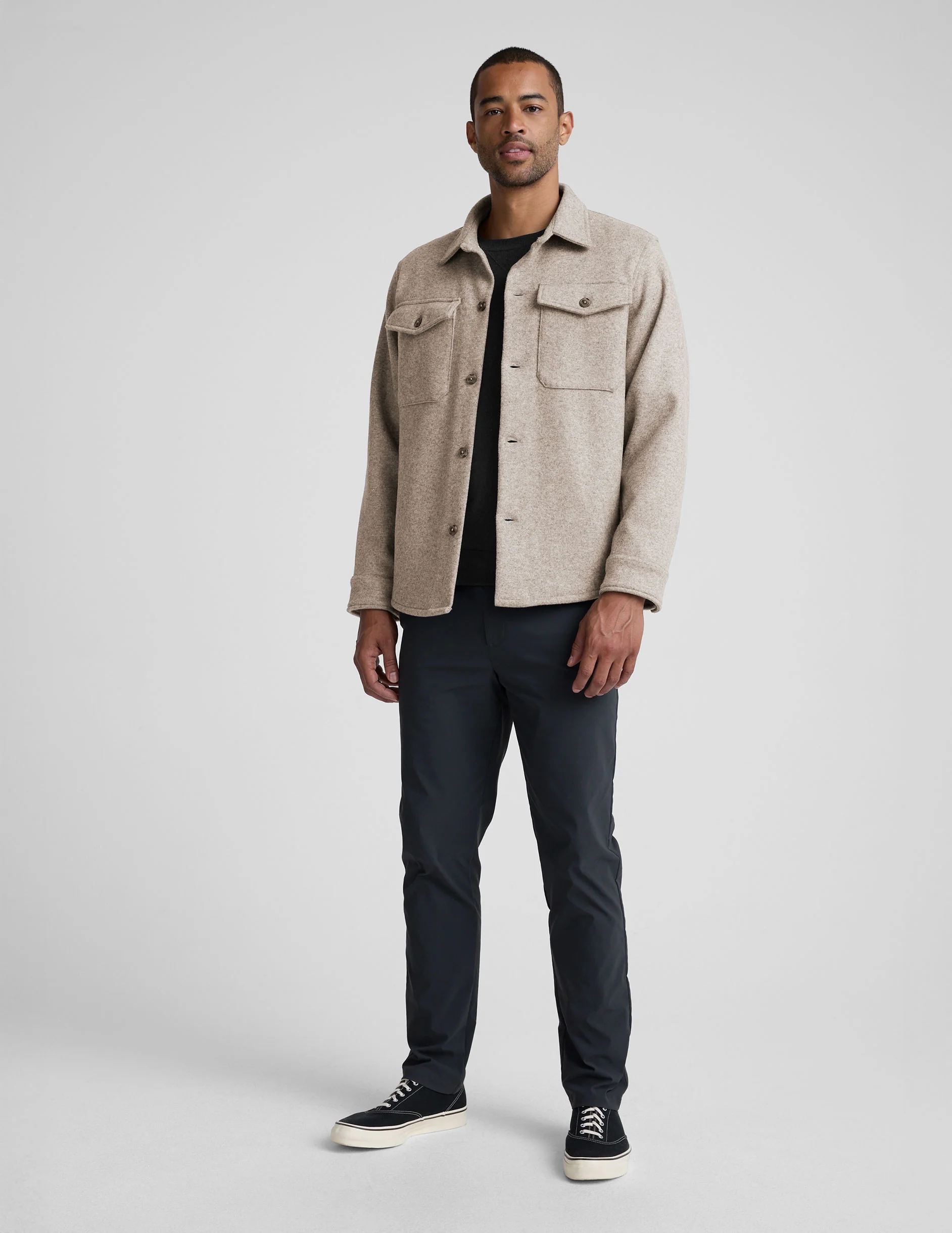 Day to Night Wool Men's Shirt Jacket - Image 4