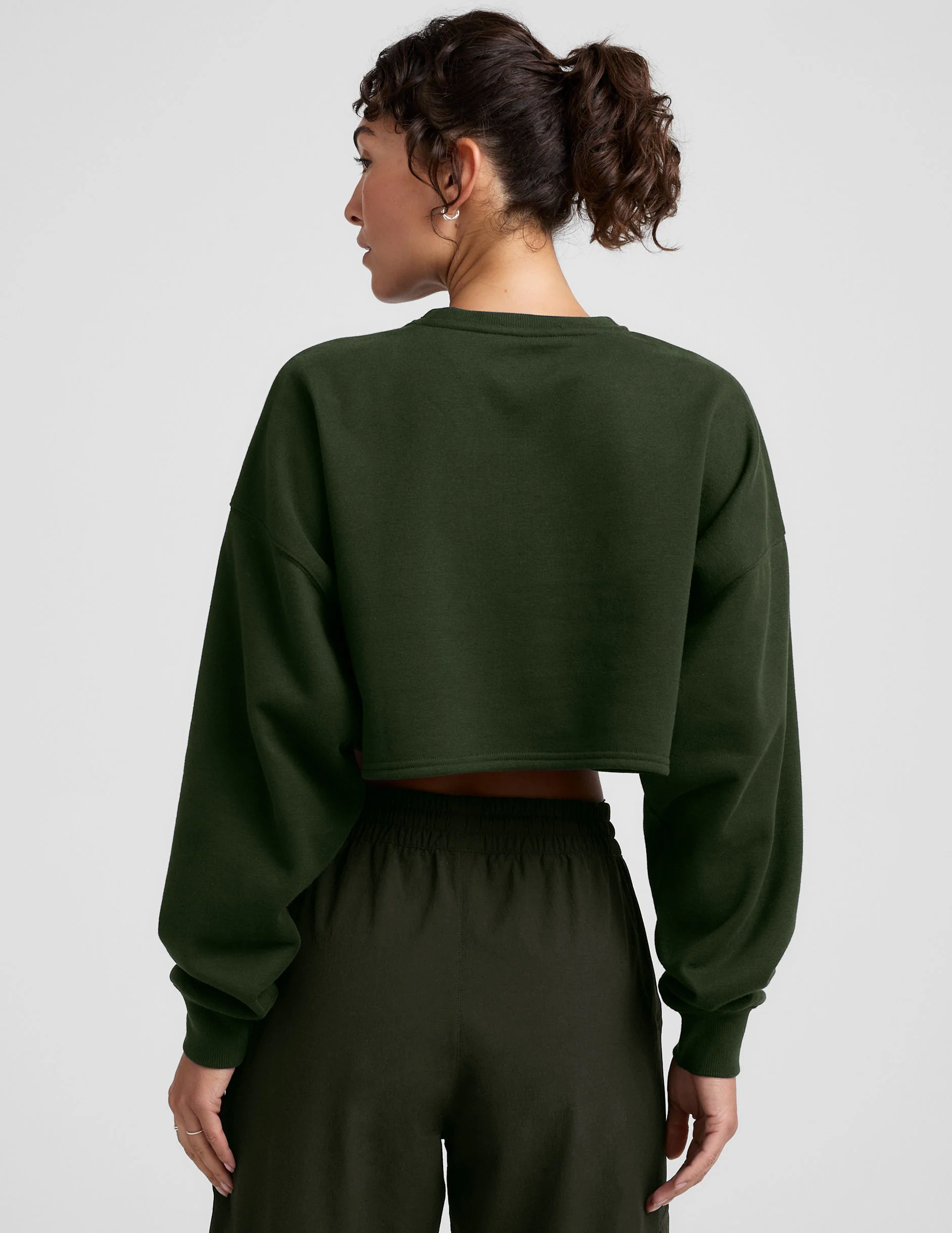 LuxeFleece Cropped Sweatshirt - Image 3