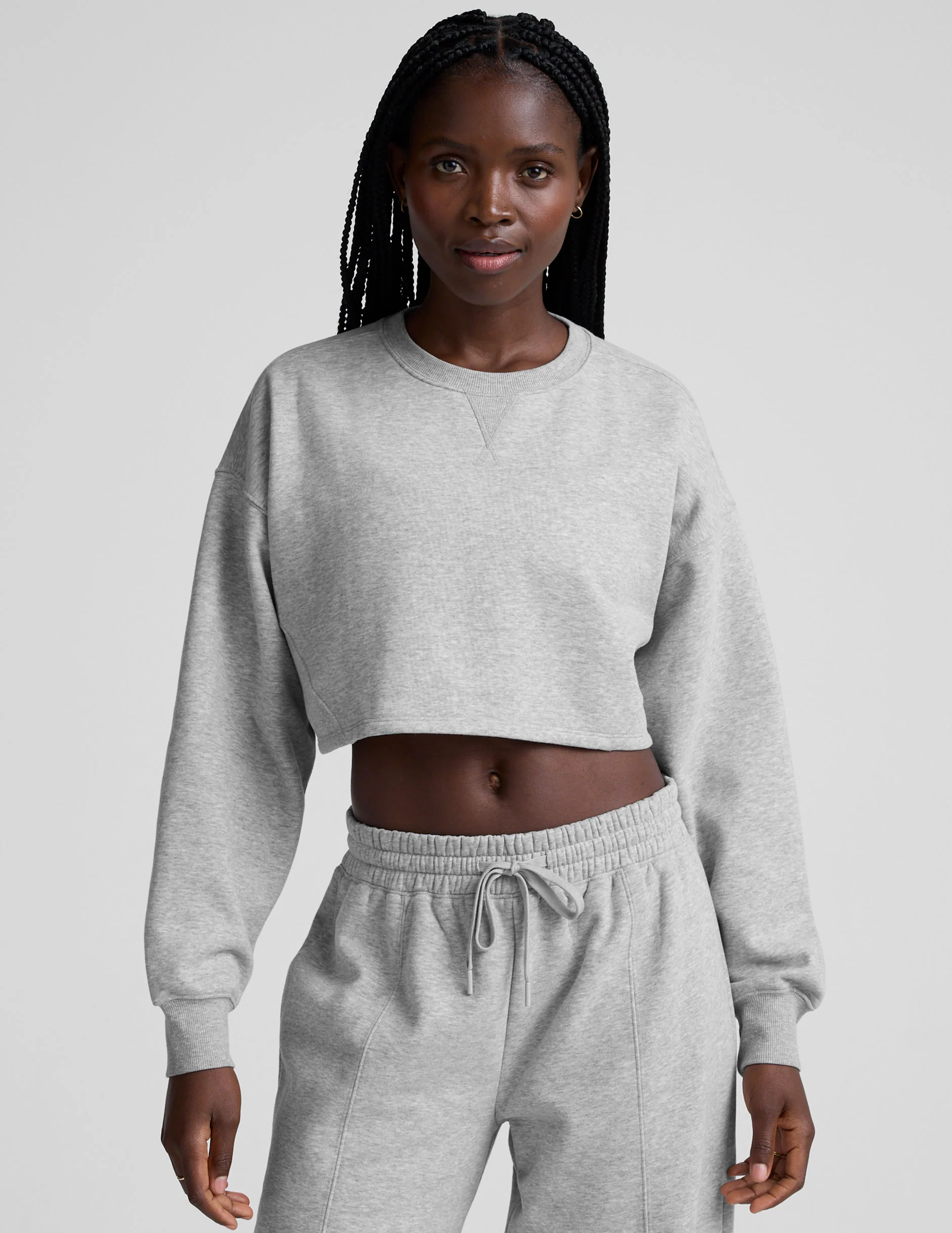LuxeFleece Cropped Sweatshirt - Image 2
