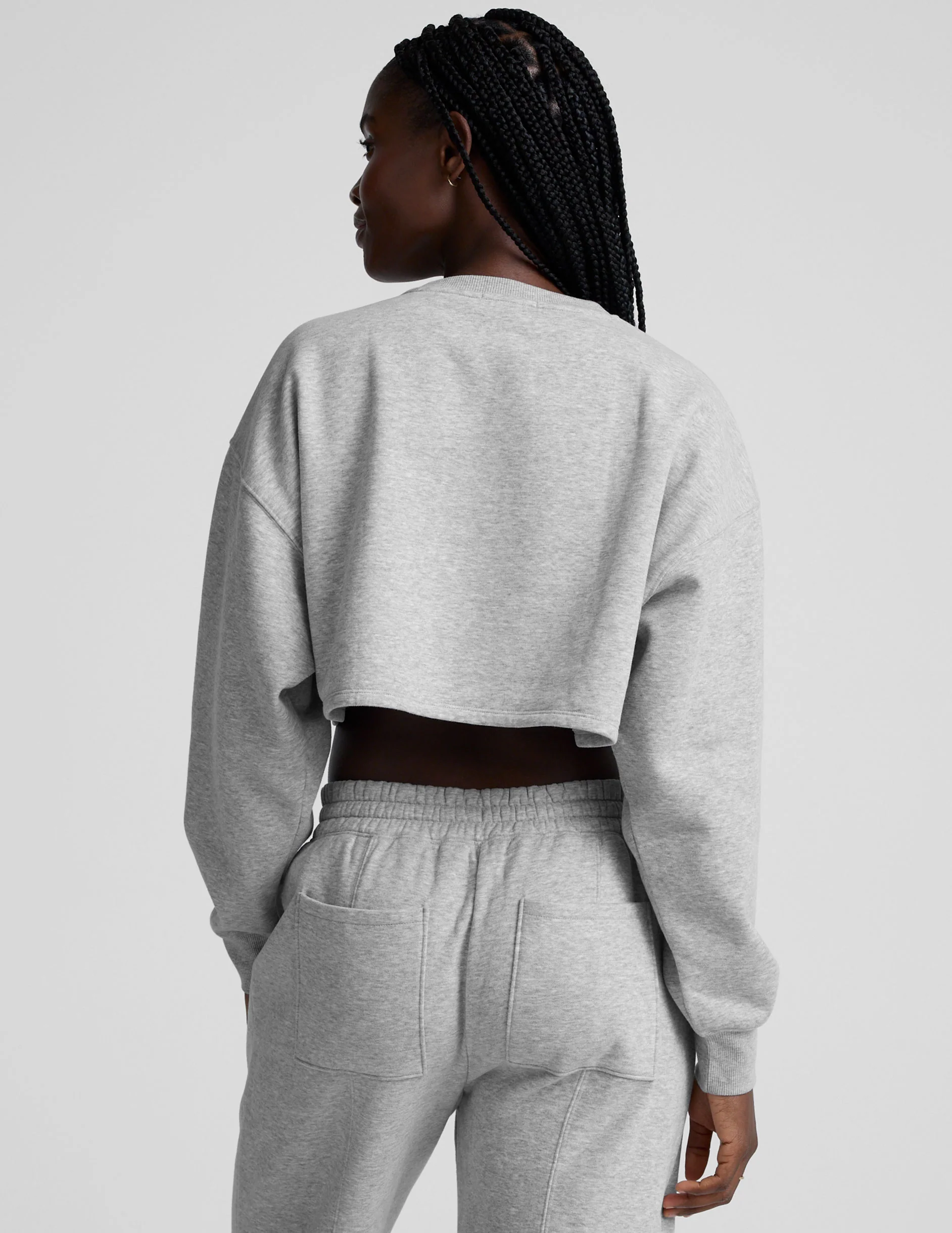 LuxeFleece Cropped Sweatshirt - Image 4