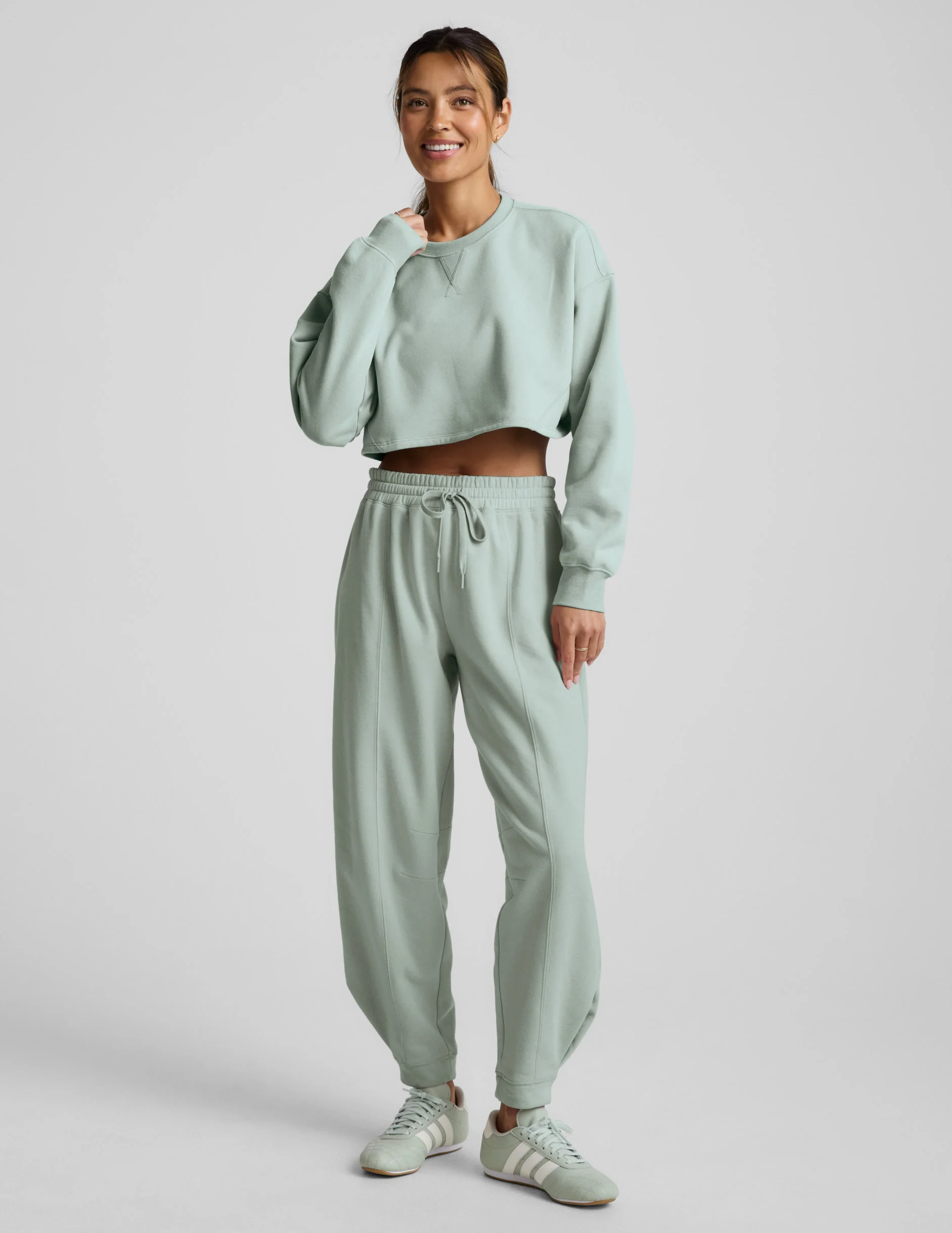 LuxeFleece Cropped Sweatshirt - Image 2