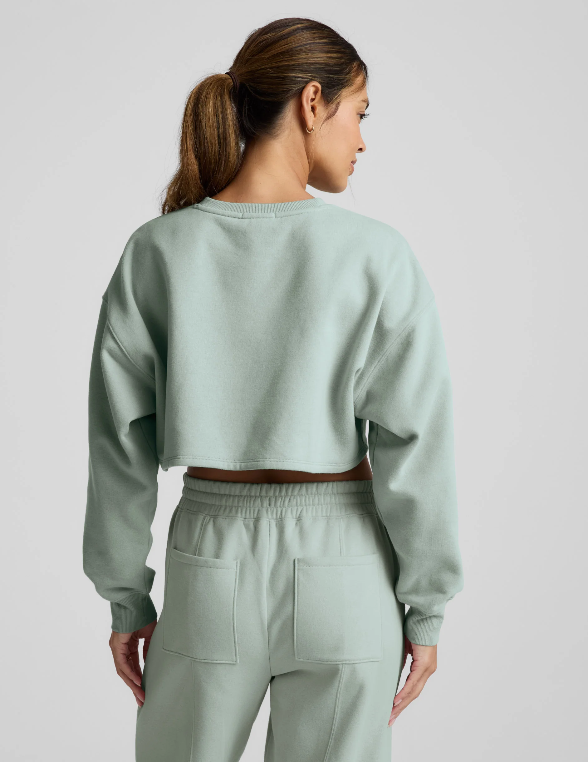 LuxeFleece Cropped Sweatshirt - Image 3