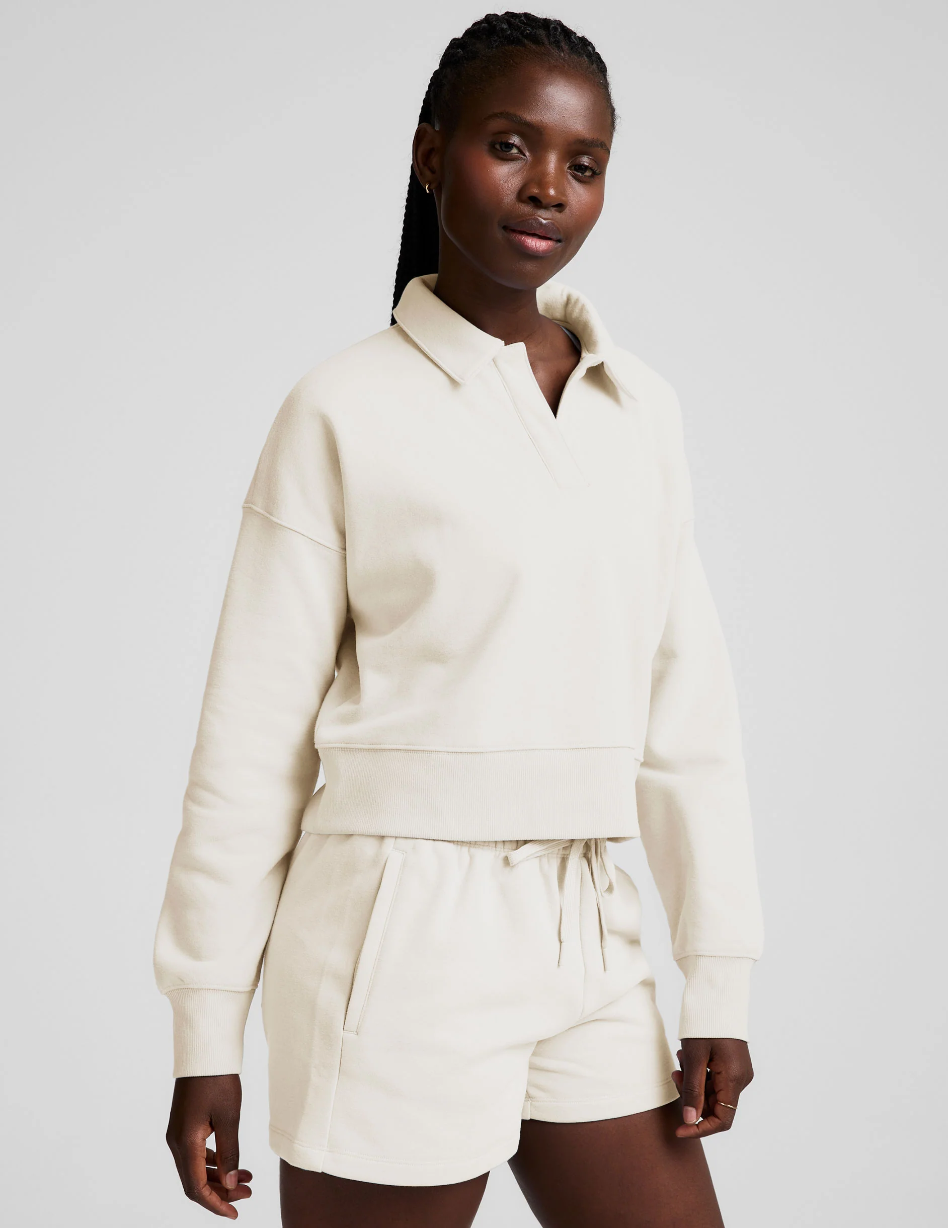 LuxeFleece Collared Sweatshirt - Image 2