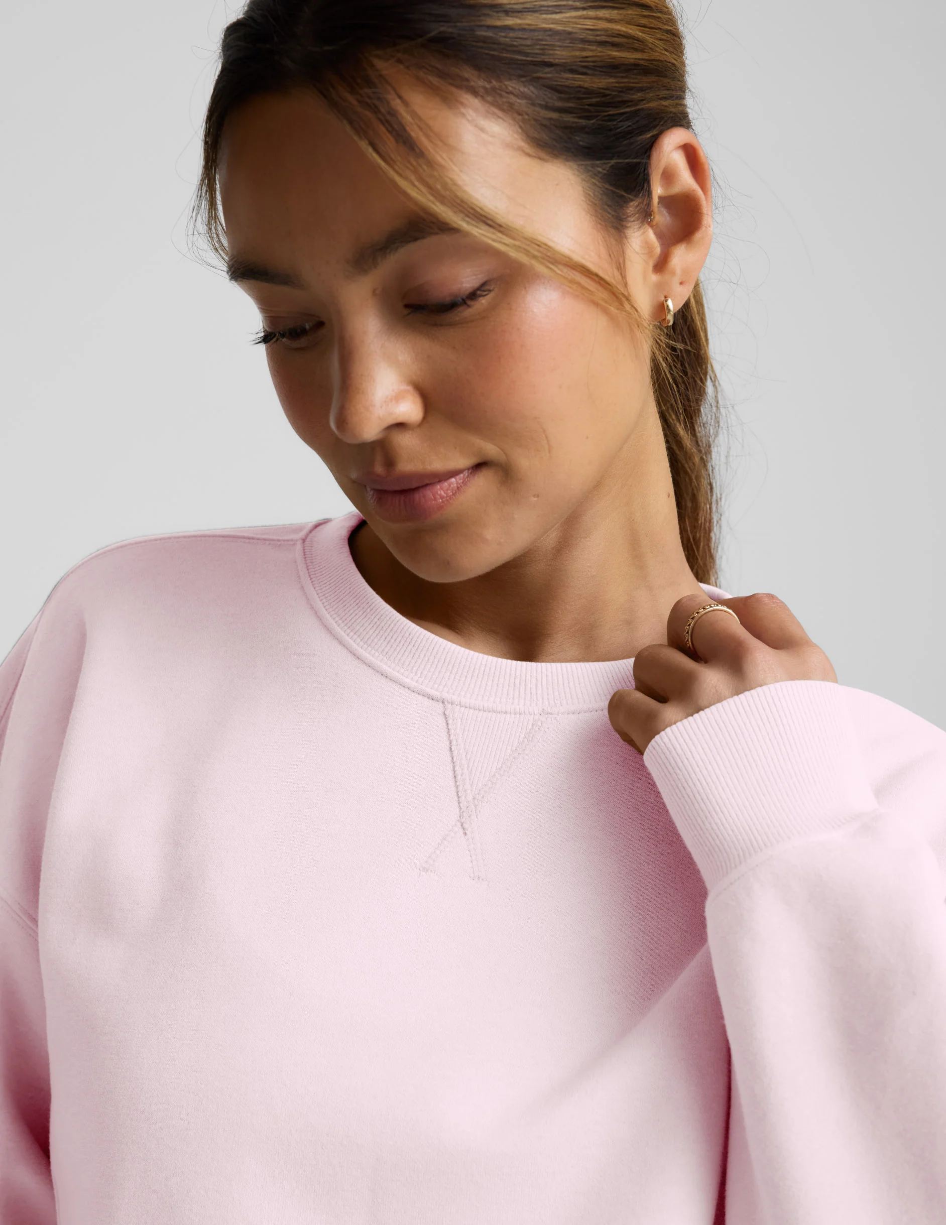 LuxeFleece Cropped Sweatshirt - Image 3