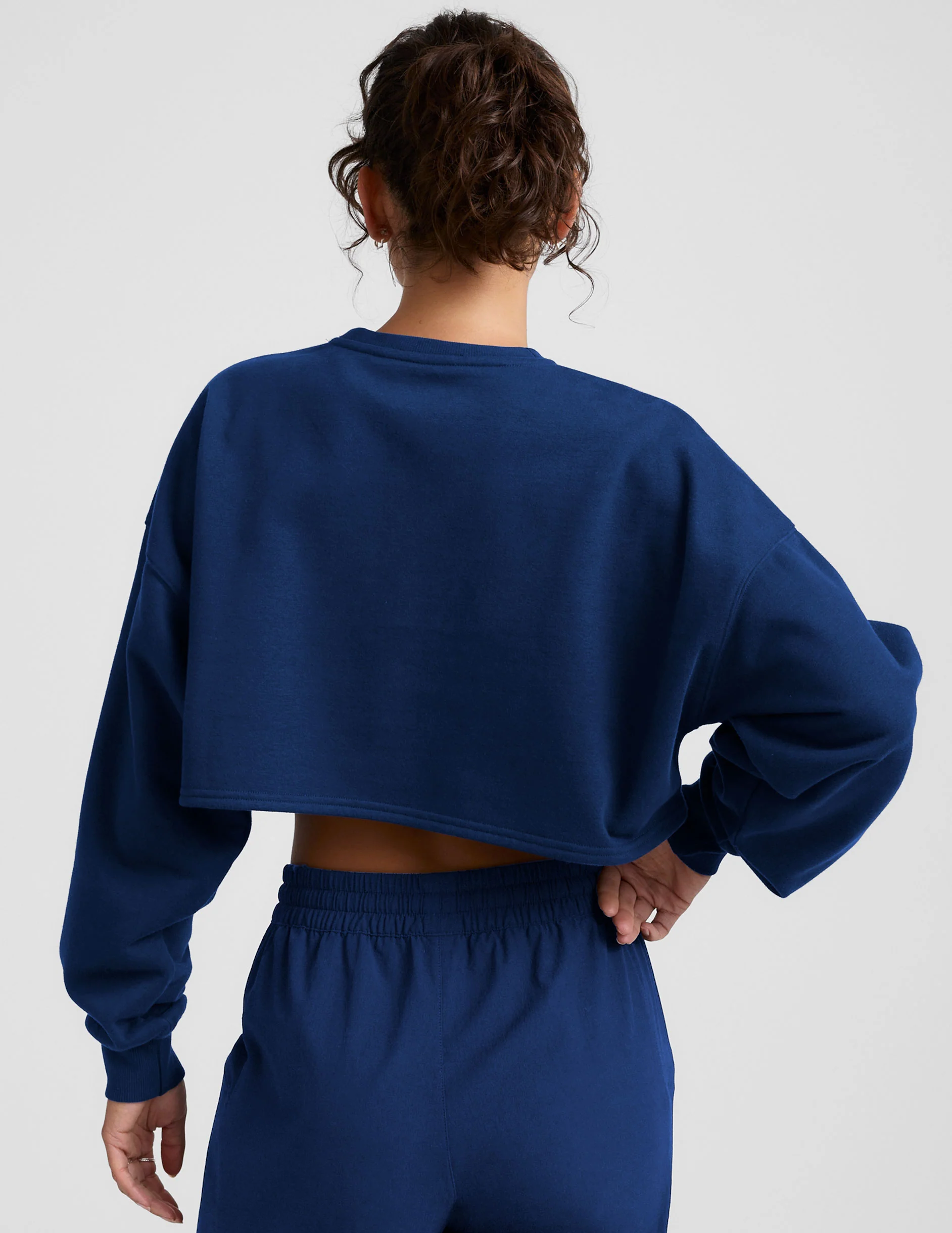 LuxeFleece Cropped Sweatshirt - Image 3