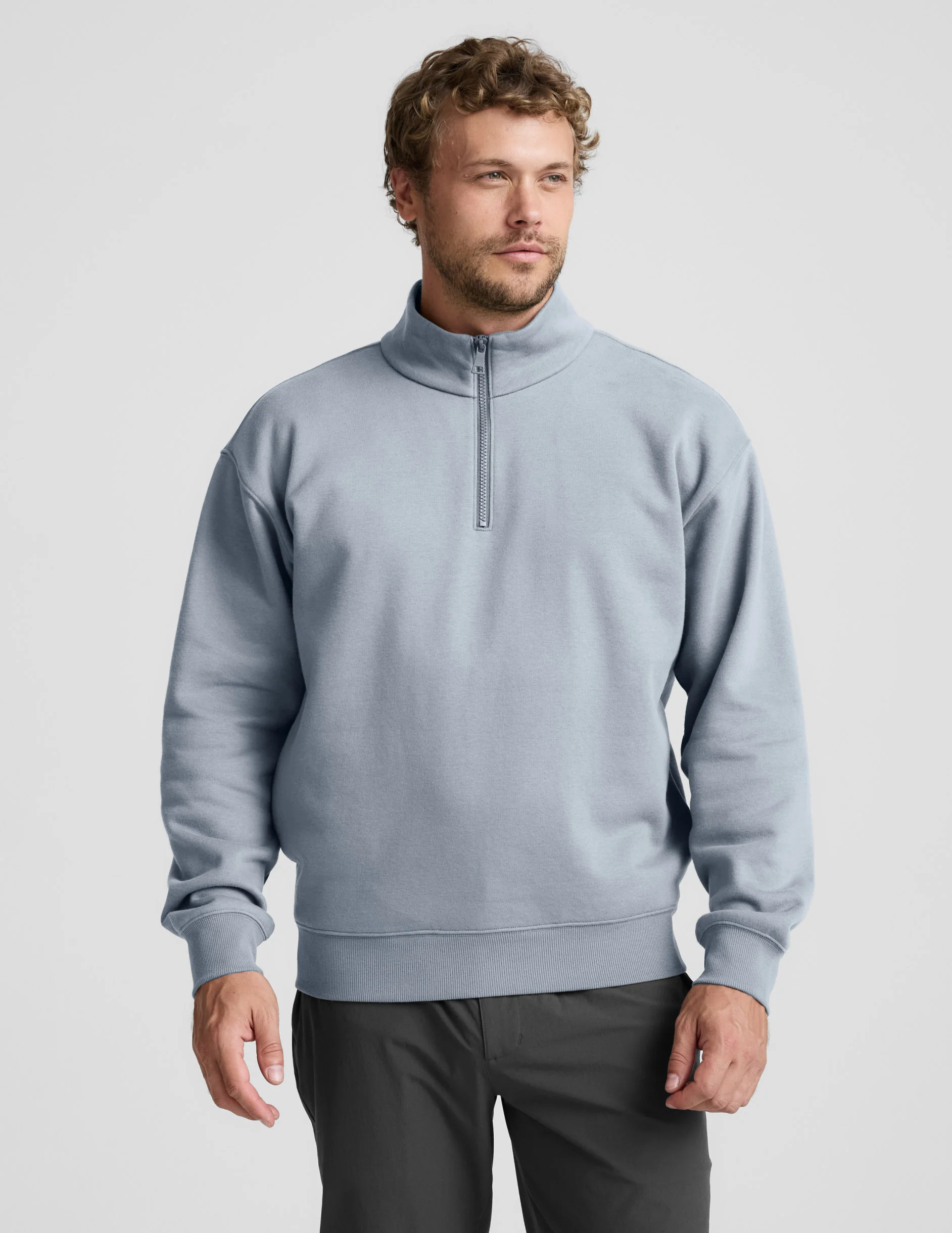 LuxeFleece Men's Half Zip Pullover - Image 2