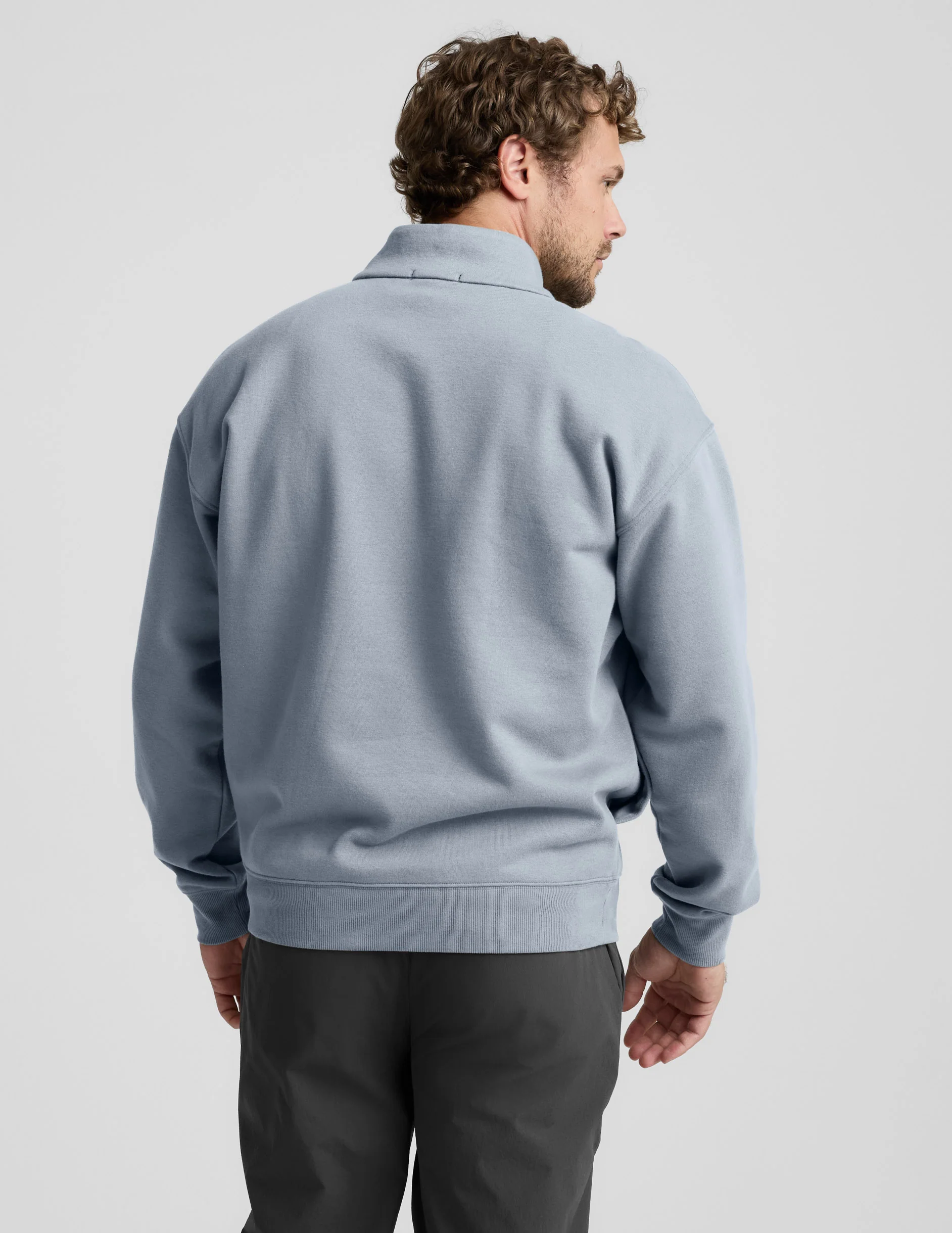 LuxeFleece Men's Half Zip Pullover - Image 3
