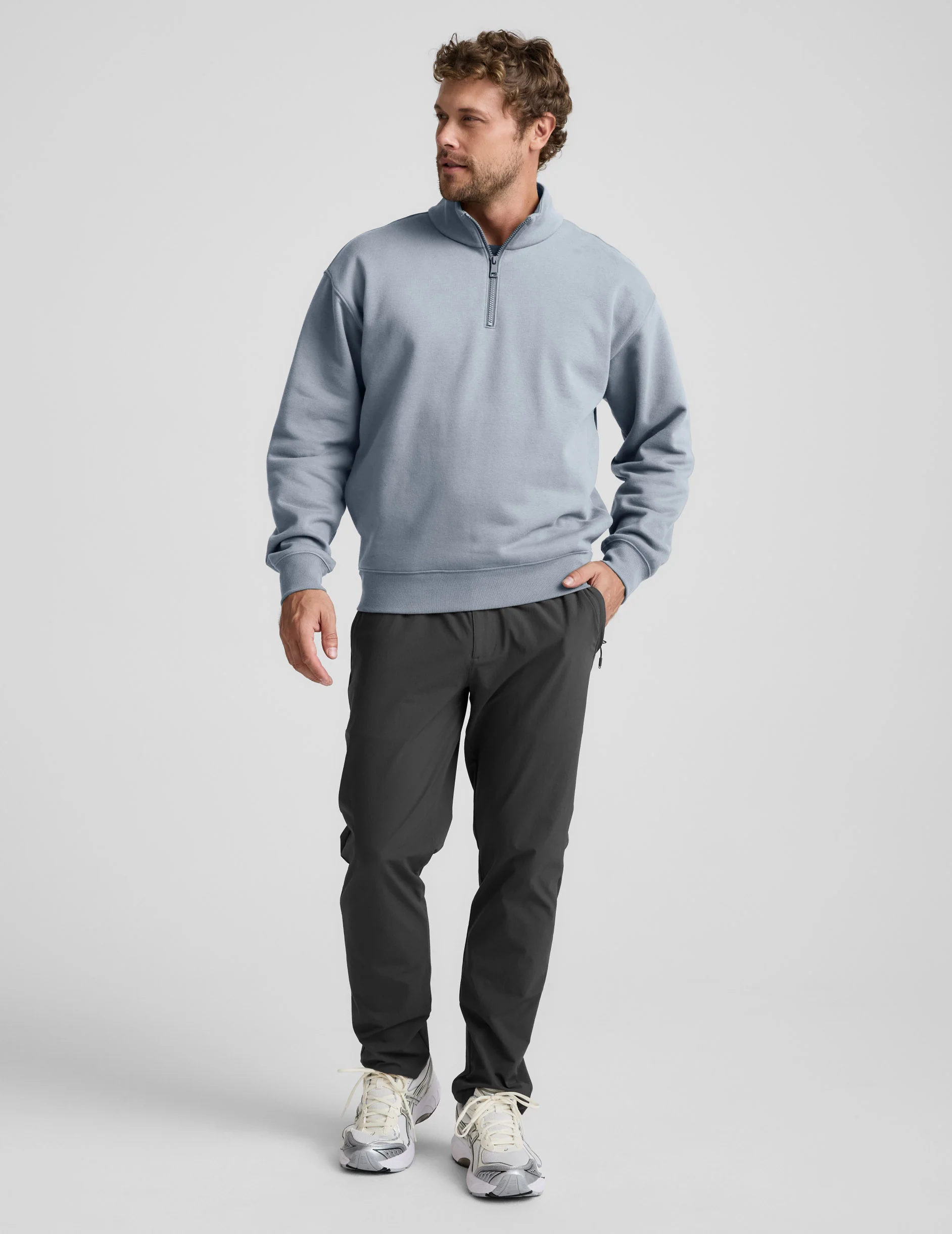 LuxeFleece Men's Half Zip Pullover - Image 4