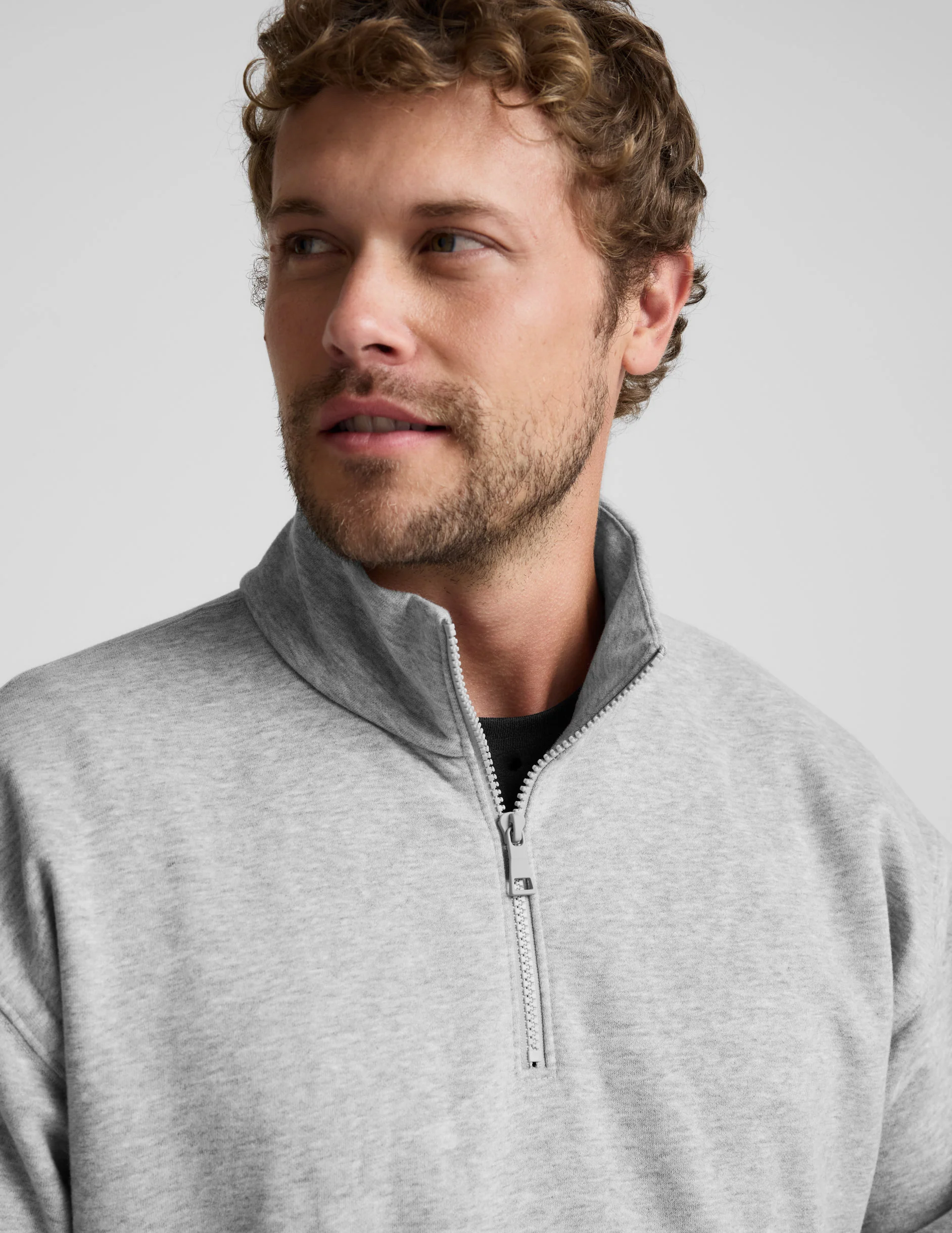 LuxeFleece Men's Half Zip Pullover - Image 3