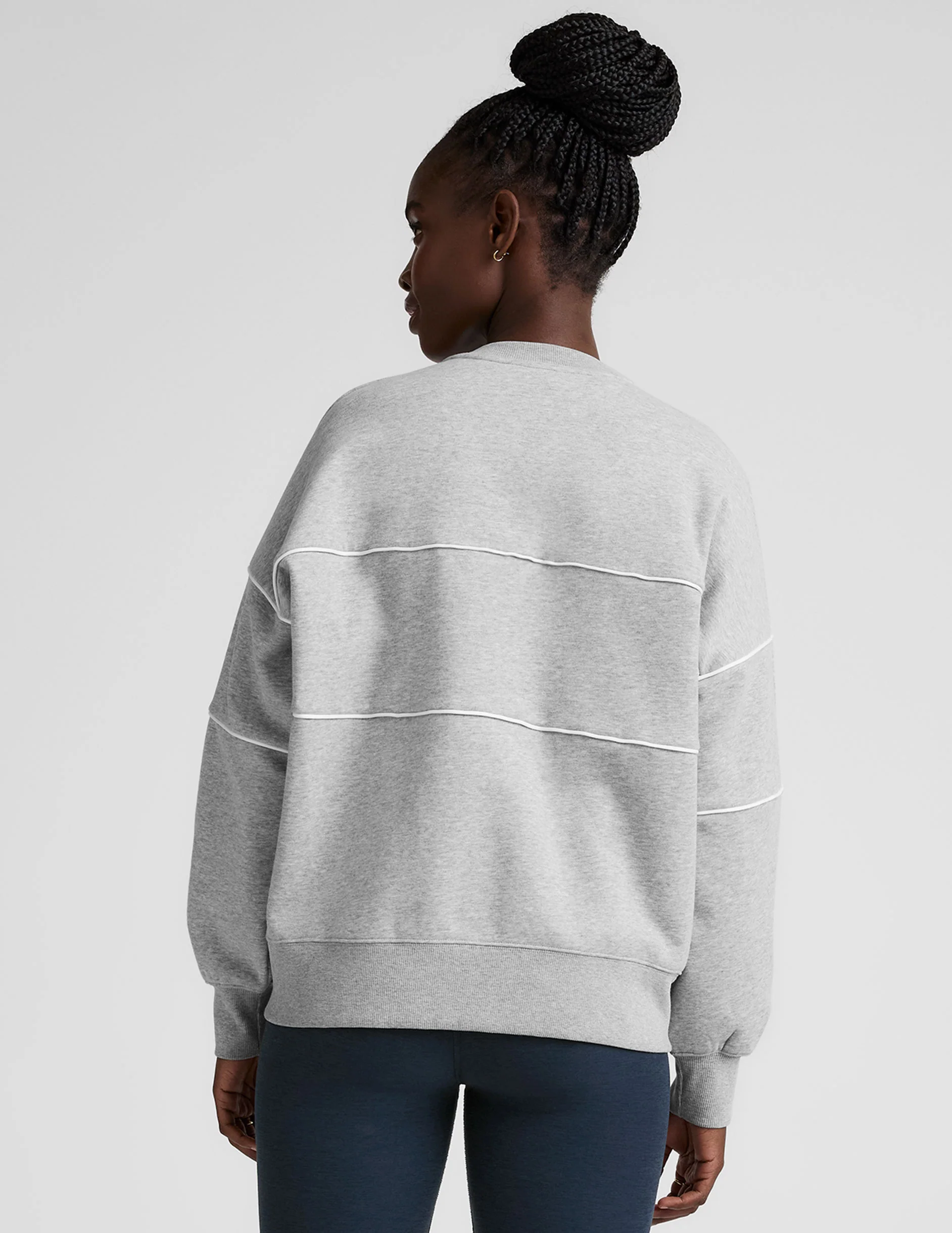 LuxeFleece Piper Boxy Sweatshirt - Image 4