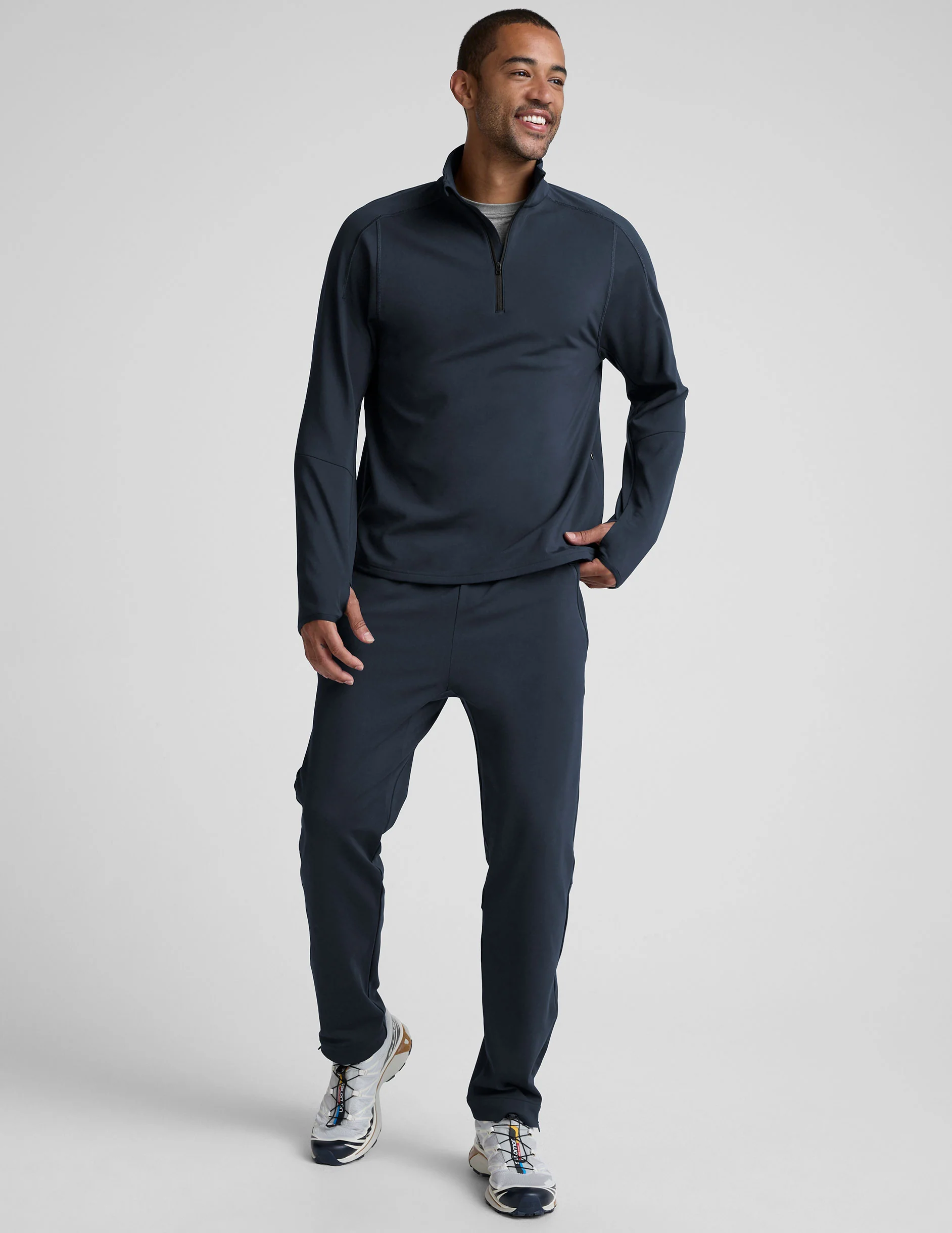 Pacer Fleece-Backed Men's Quarter Zip Pullover - Image 5