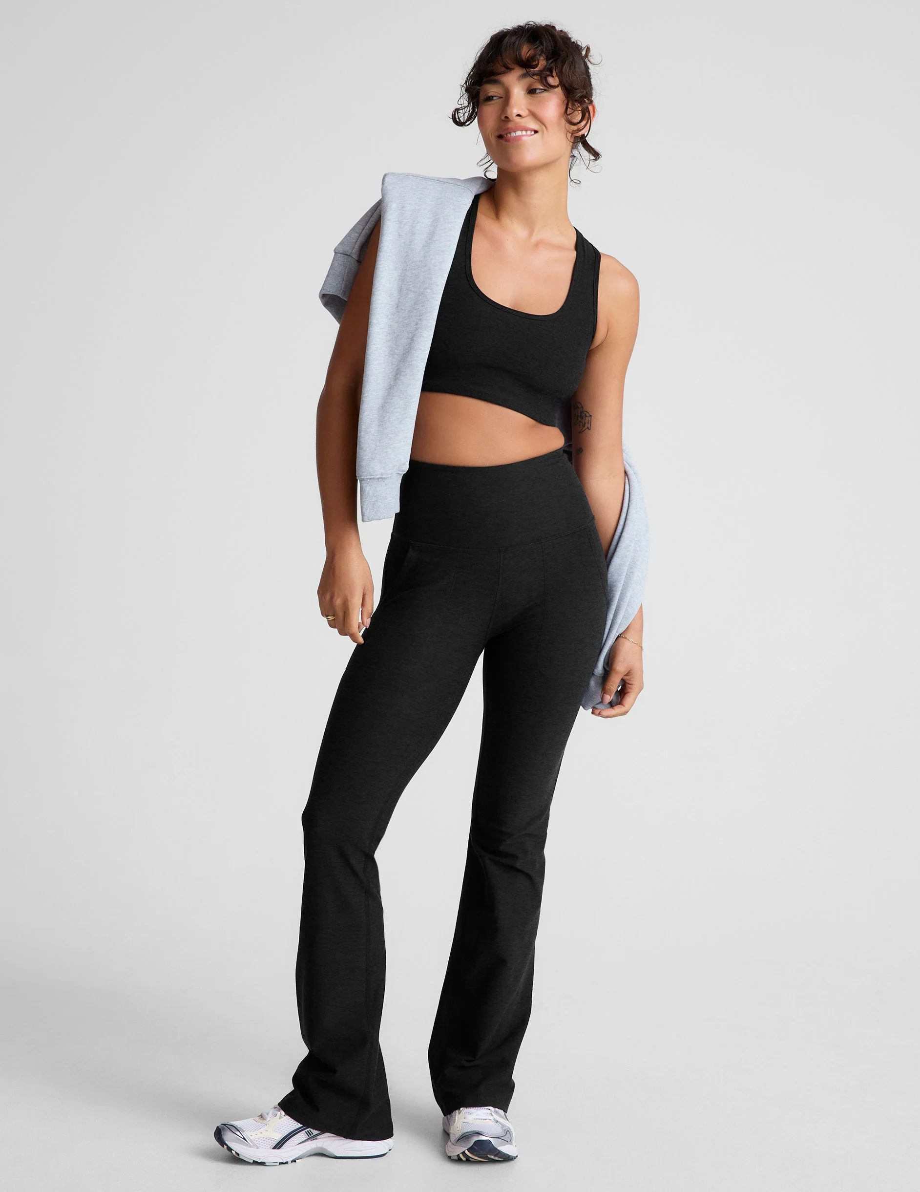 Spacedye High Waisted Practice Pocket Bootcut Pant 31"