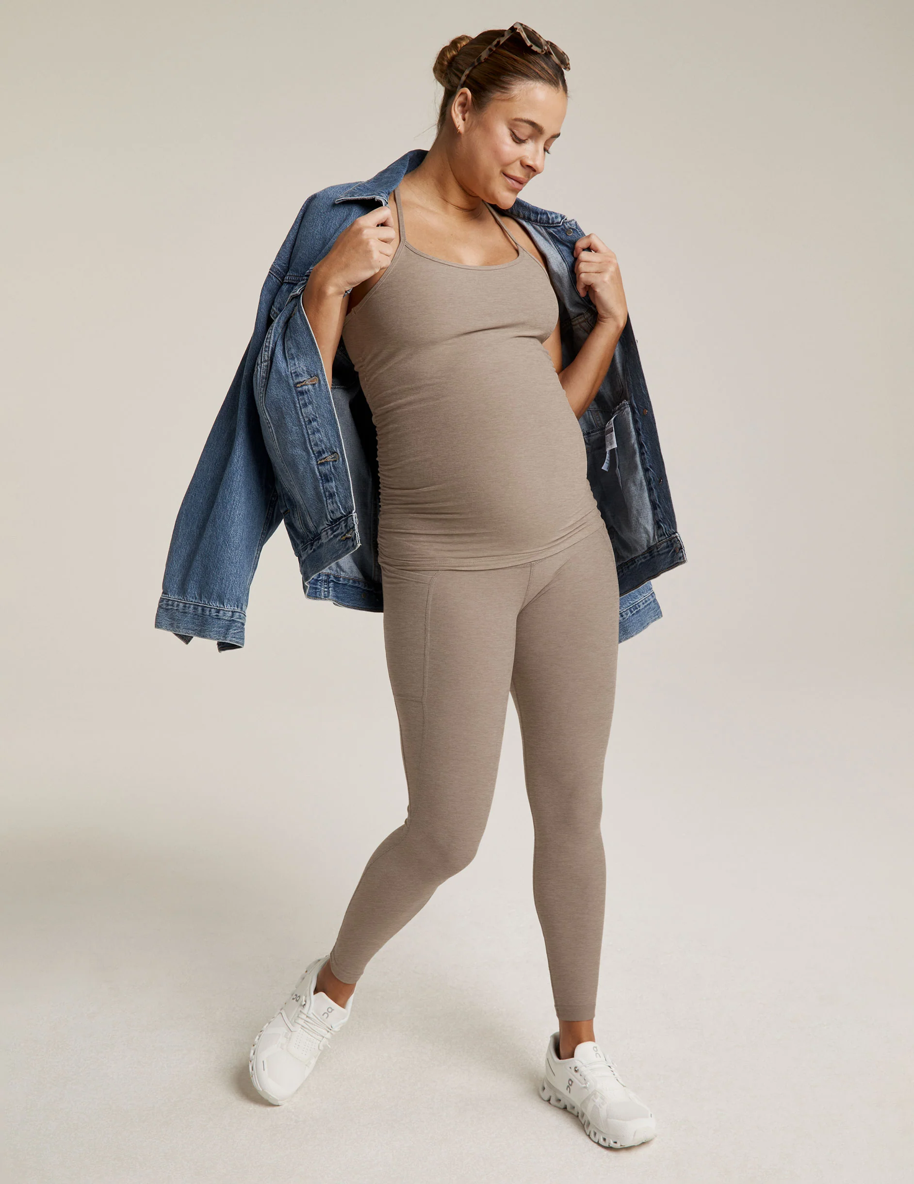 Spacedye Keep Your Cool Maternity Slim Racerback Tank - Image 5