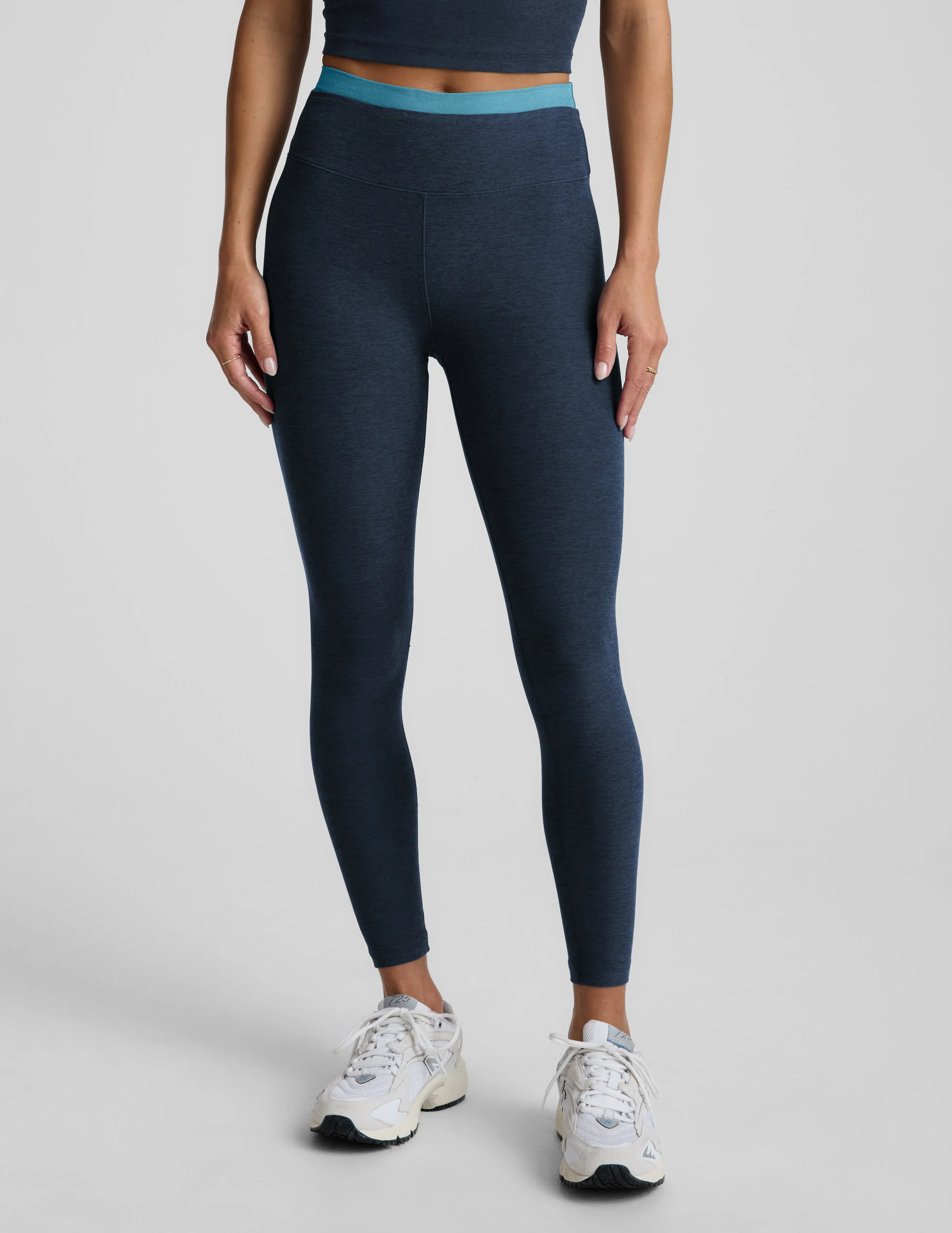 Spacedye Layered High Waisted Midi Legging - Image 2