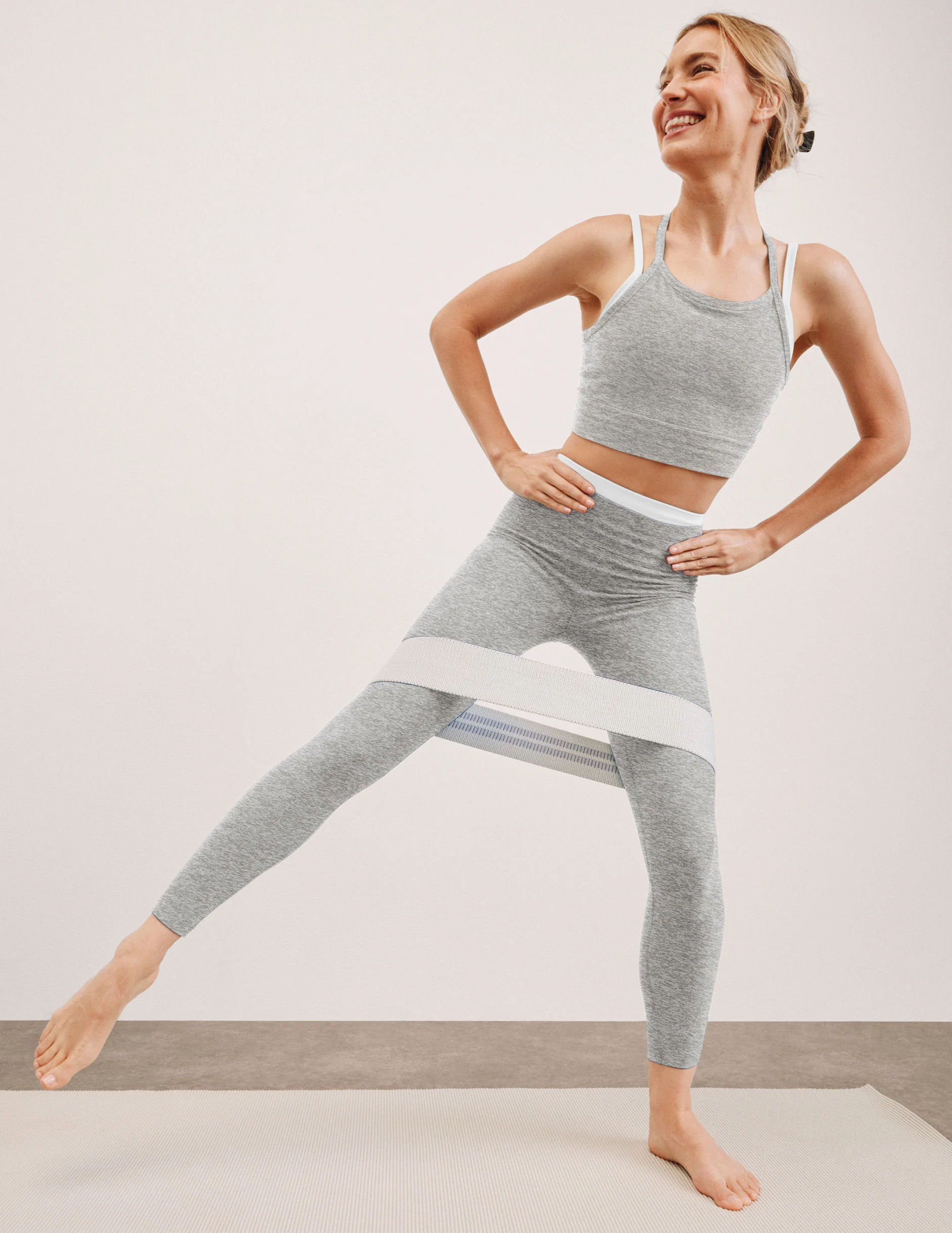 Spacedye Layered High Waisted Midi Legging