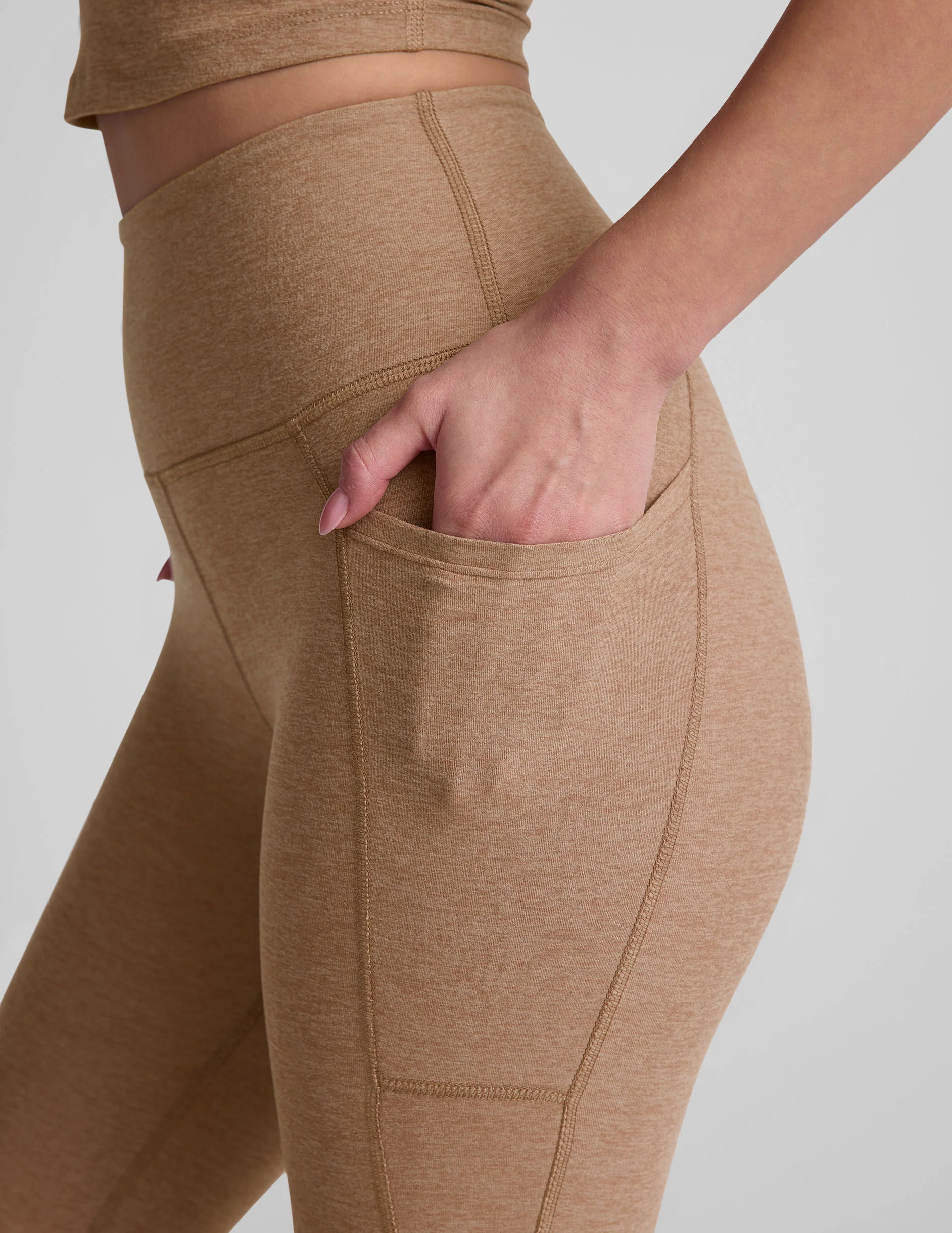 Spacedye Out Of Pocket High Waisted Capri Legging - Image 2