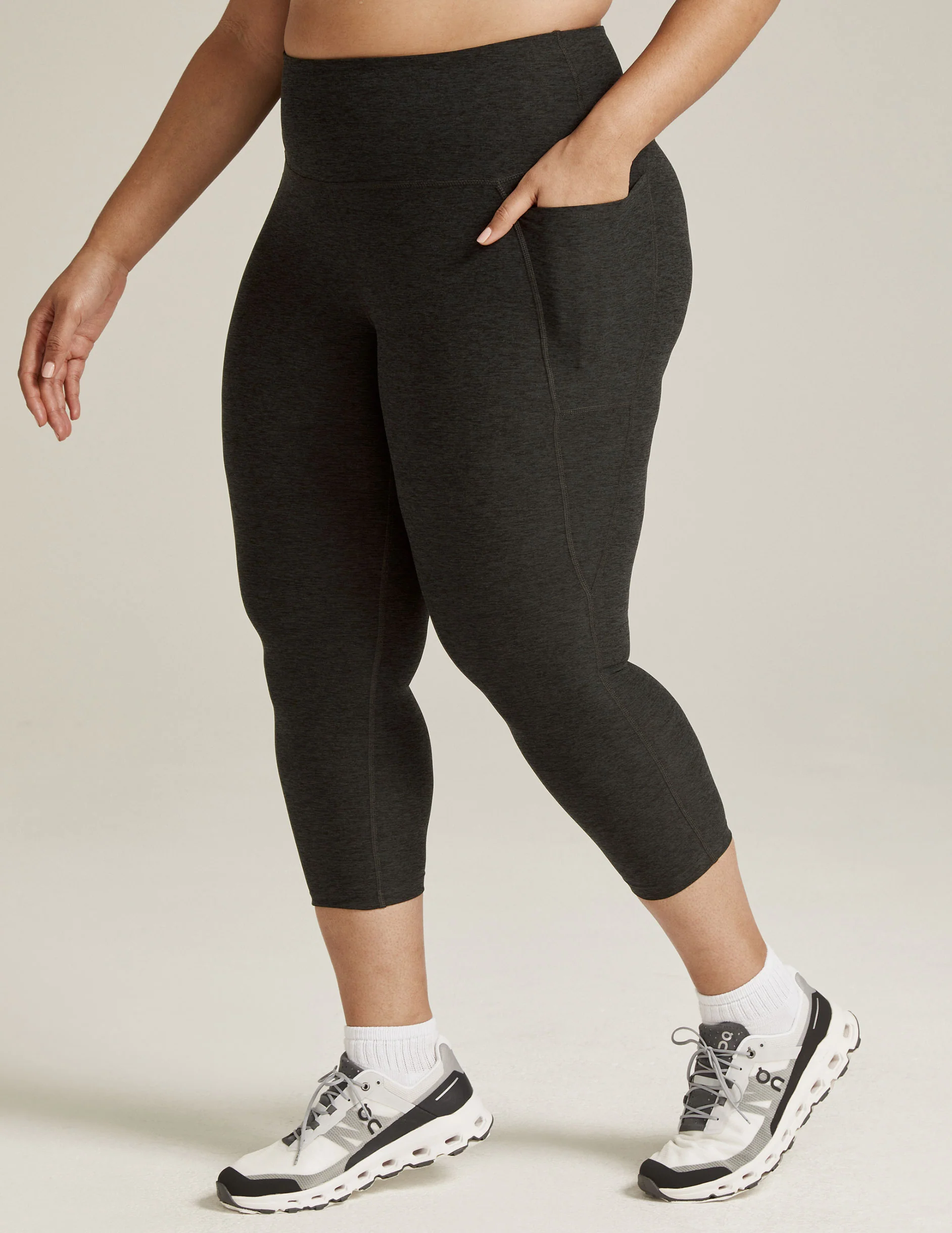 Spacedye Out Of Pocket High Waisted Capri Legging - Image 6