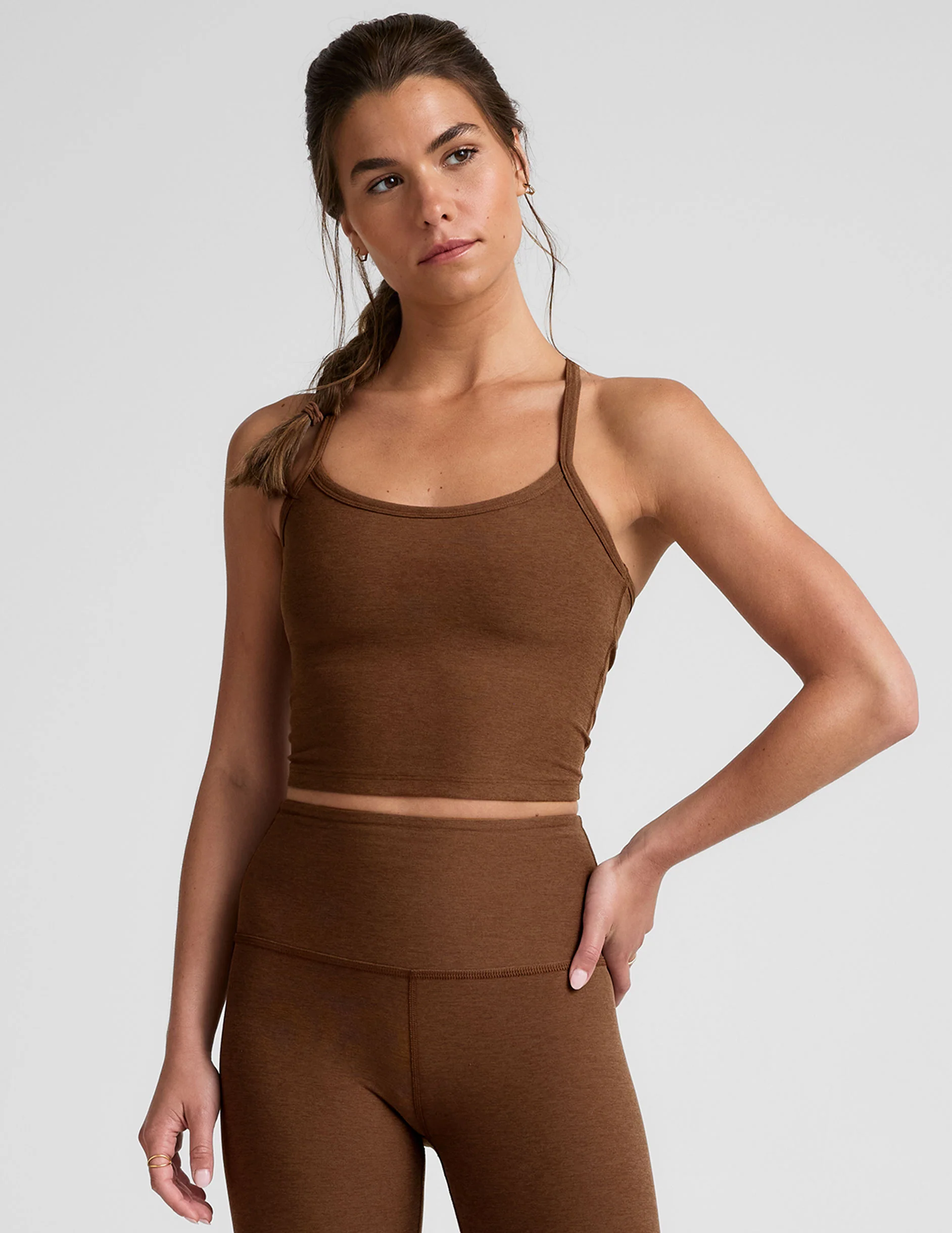 Spacedye Slim Racerback Cropped Tank