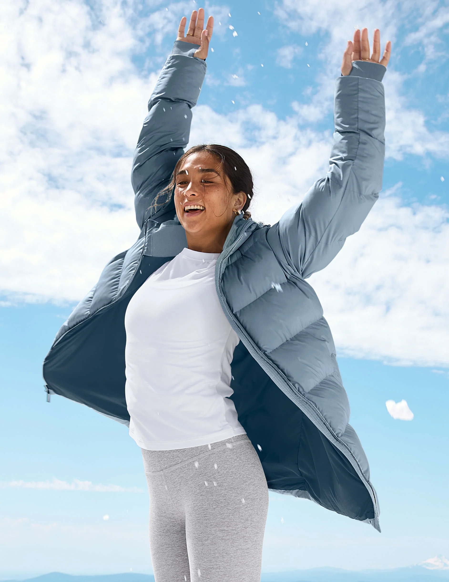 Warm Up Mid Length Puffer Jacket - Image 2